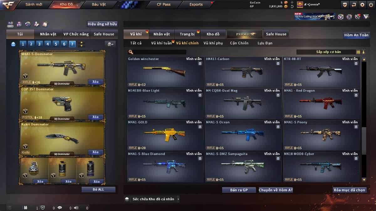 shop acc cf uy tin gia re